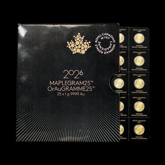 25 Gram Gold MapleGram 2026 - Summit Metals