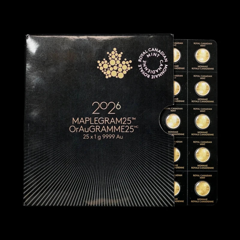 25 Gram Gold MapleGram 2026 - Summit Metals