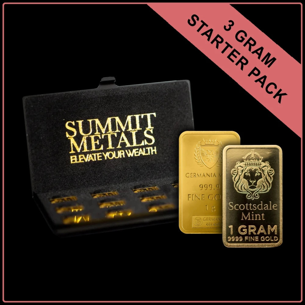 3 Gram Gold Starter Pack BU+ Wallet - Summit Metals