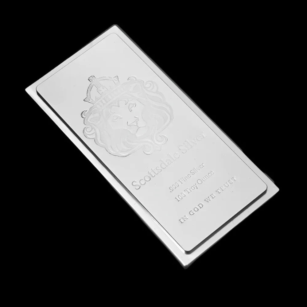 100 oz Silver Scottsdale King Bar BU - Summit Metals