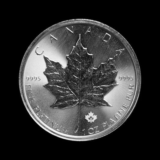 2025 1 oz Canadian Platinum Maple Leaf - Summit Metals