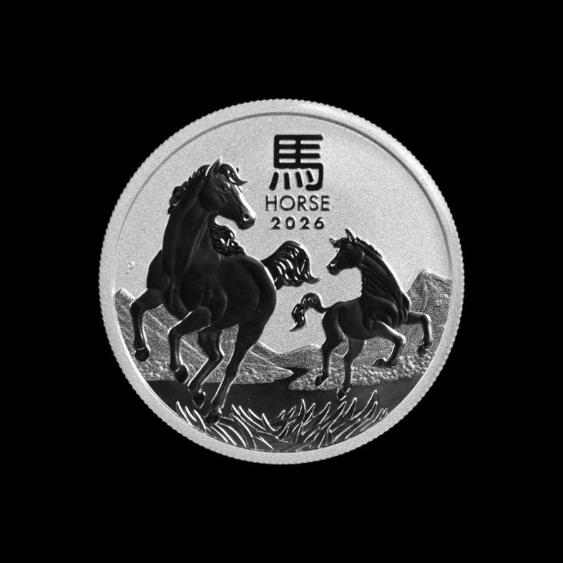 2026 1/2 oz Perth Mint Silver Horse (Lunar Series) BU - Summit Metals