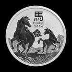 2026 5 oz Perth Mint Silver Horse (Lunar Series) BU - Summit Metals