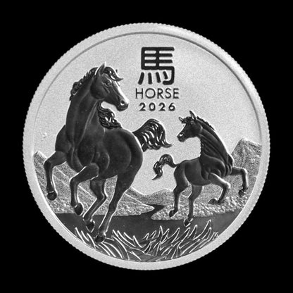 2026 5 oz Perth Mint Silver Horse (Lunar Series) BU - Summit Metals