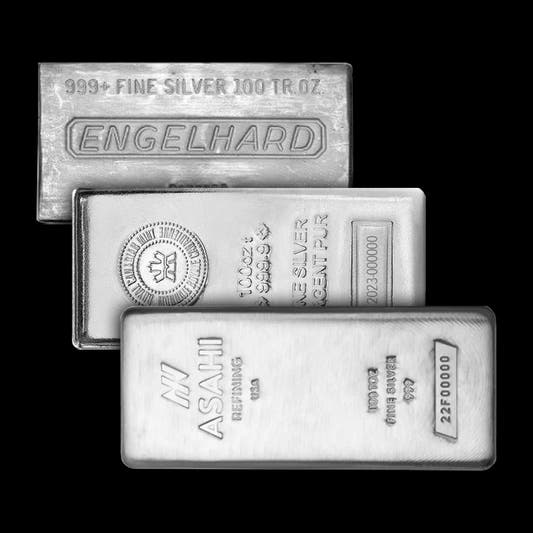 100 oz Silver Bar Various Brands - Summit Metals