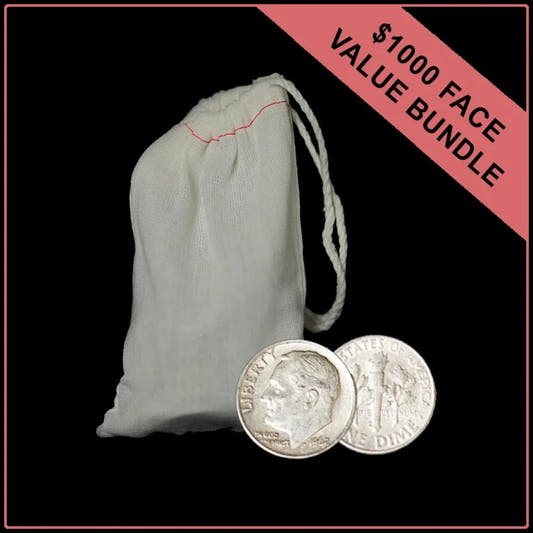 90% American Silver Dimes - $1000 Face Value - Summit Metals