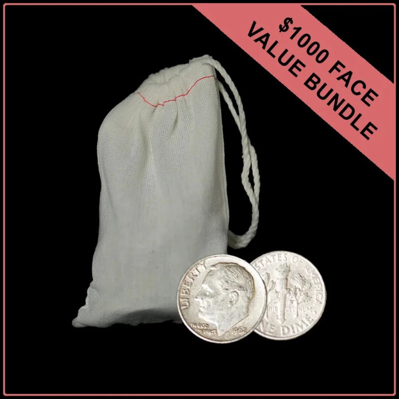 90% American Silver Dimes - $1000 Face Value - Summit Metals