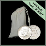 90% American Silver Kennedy Half Dollars - $100 Face Value - Summit Metals