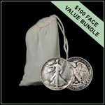 90% American Silver Walkers - $100 Face Value - Summit Metals