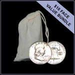 90% American Silver Franklin Half Dollars - $10 Face Value - Summit Metals