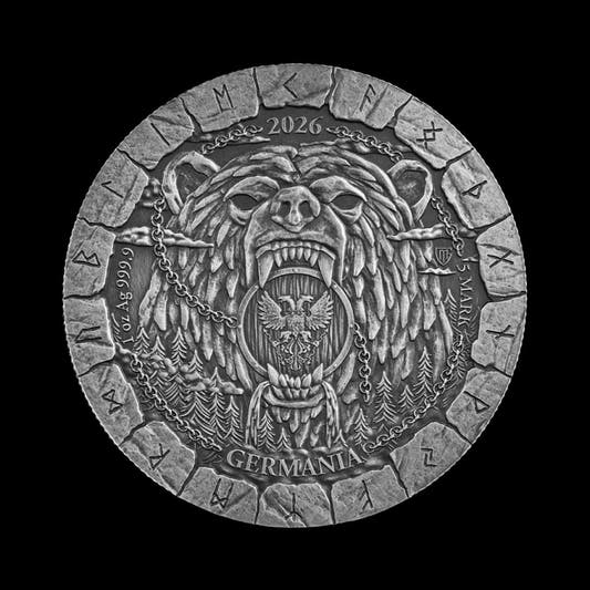 Germania Mint Bödvar Saga: Loss Vengeful 1 oz Silver BU 2026 - Summit Metals