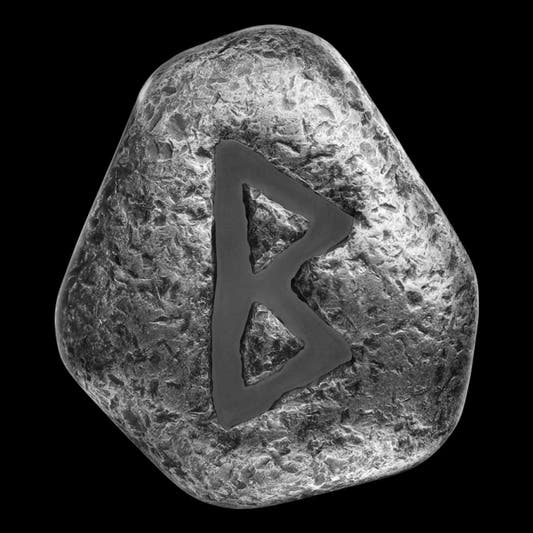 Germania Mint 1 oz Cast Silver Bar Rune Series - BERKANAN - Summit Metals
