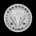 1 oz Salivate Metal Diamond Fist Silver Round BU