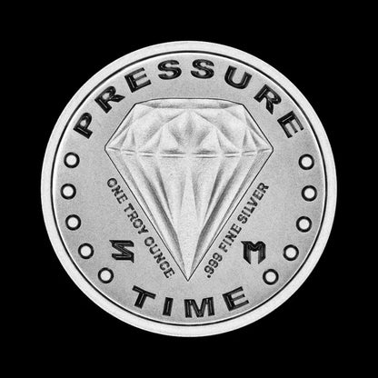 1 oz Salivate Metal Diamond Fist Silver Round BU - Summit Metals
