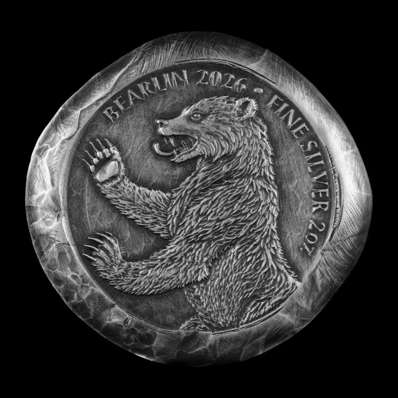 2026 Germania Mint Bearlin 2 oz Silver Cast Bar - Summit Metals