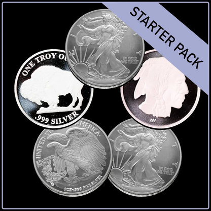 5 oz Generic Silver Starter Pack (Only 1 Per New Household) - Summit Metals