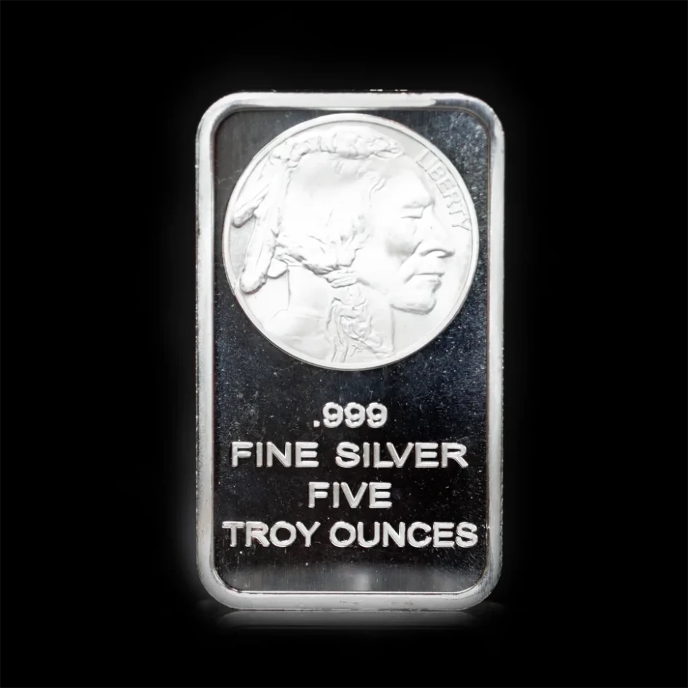 5 oz Silver Bar Buffalo Silvertowne BU - Summit Metals
