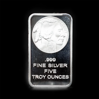 5 oz Silver Bar Buffalo Silvertowne BU - Summit Metals