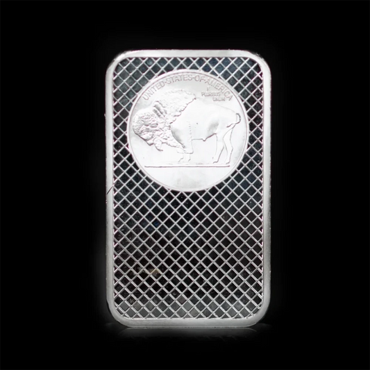 5 oz Silver Bar Buffalo Silvertowne BU - Summit Metals