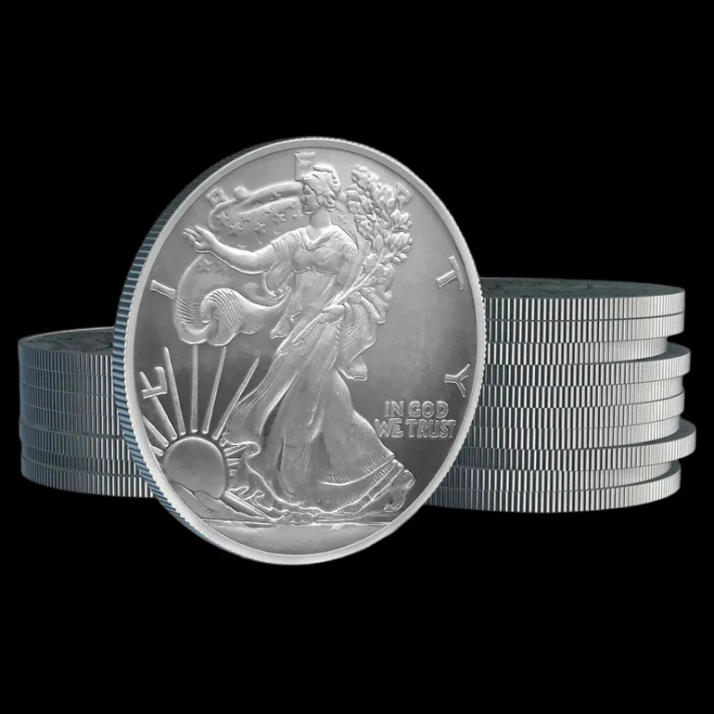 1 oz Silver Round Walking Liberty (Box of 500) - Summit Metals