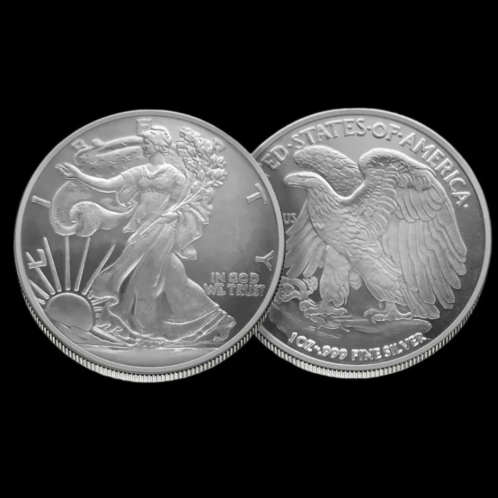 1 oz Silver Round Walking Liberty (Box of 500) - Summit Metals