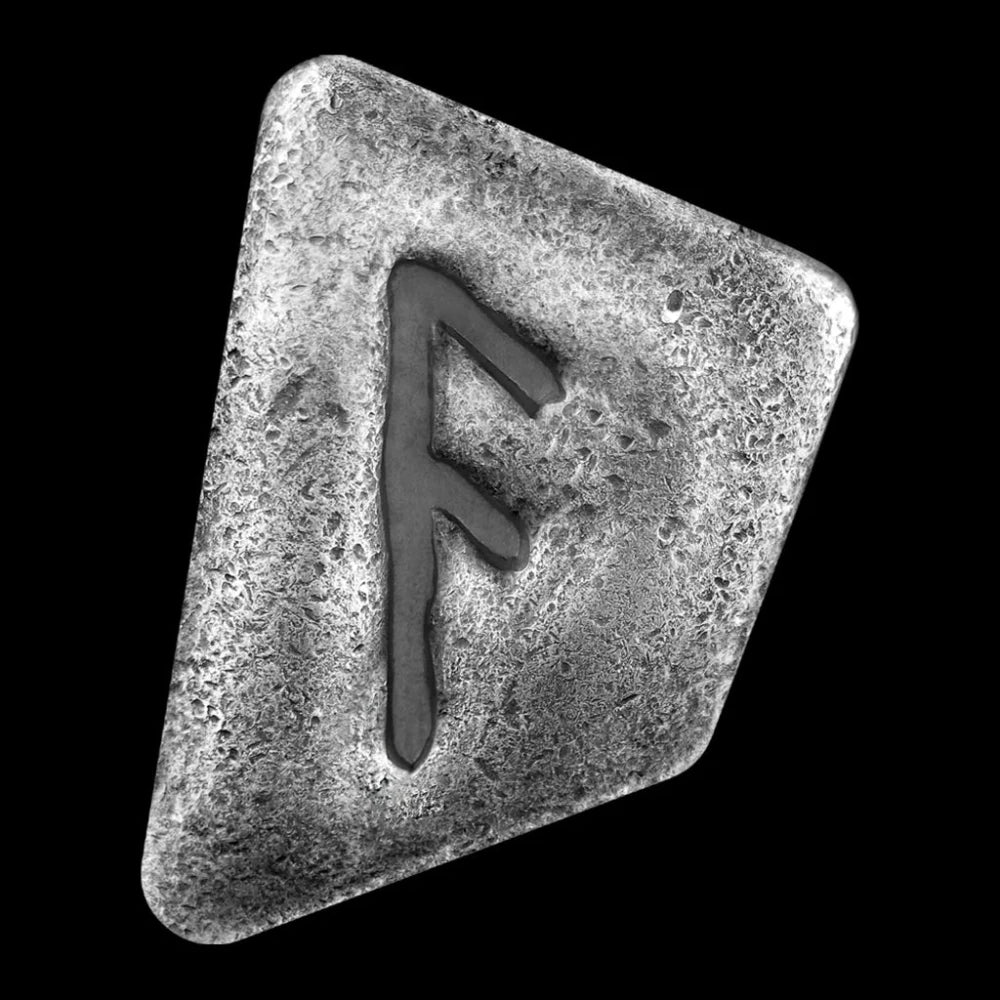 Germania Mint 1 oz Cast Silver Bar Rune Series - ANSUZ - Summit Metals