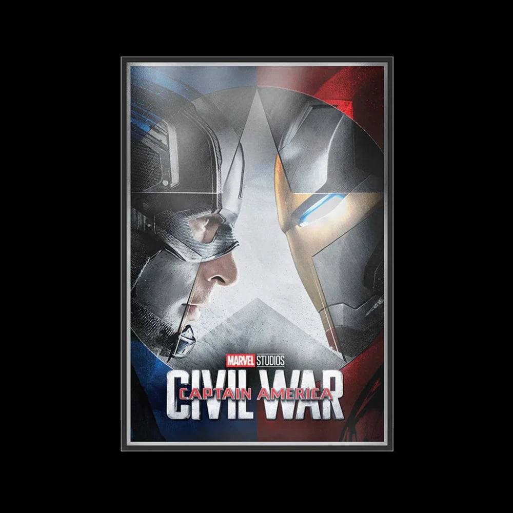 Marvel Infinity Saga - Captain America: Civil War - 1.5 oz 8.5 X 12.5 Inches Silver Foil (2025, Limited to 500) - Summit Metals