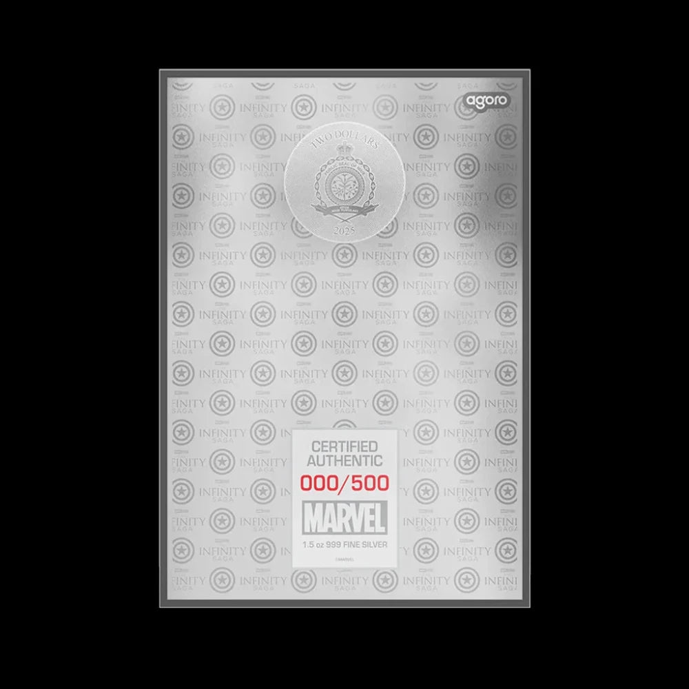 Marvel Infinity Saga - Captain America: Civil War - 1.5 oz 8.5 X 12.5 Inches Silver Foil (2025, Limited to 500) - Summit Metals