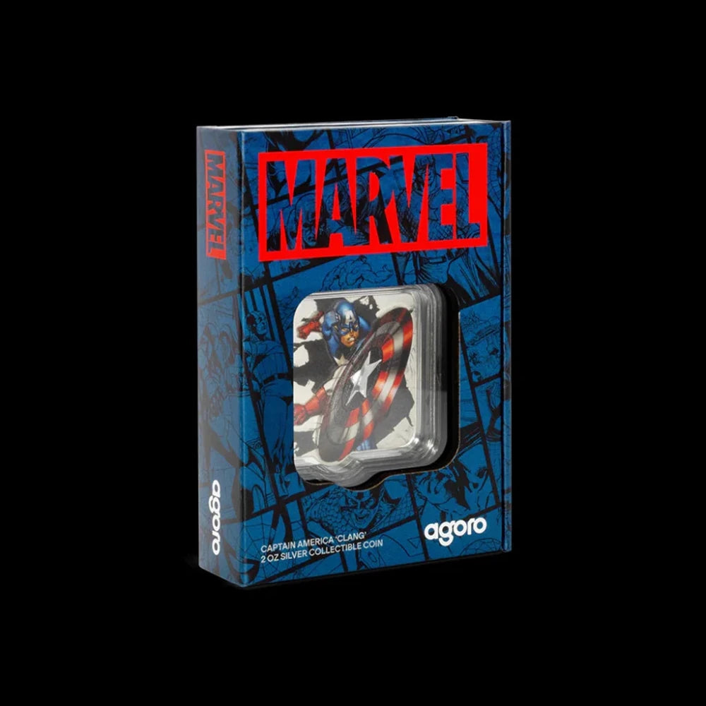Marvel – Captain America “Clang” 2 oz Silver Coin (2025) - Summit Metals