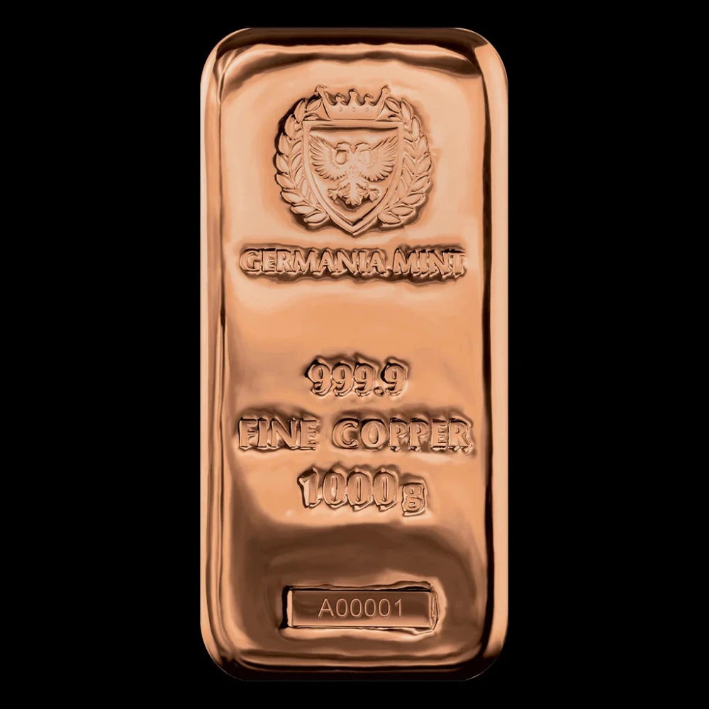 Germania Mint Kilo Copper Cast Bar - Summit Metals