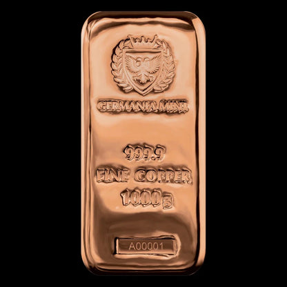 Germania Mint Kilo Copper Cast Bar - Summit Metals