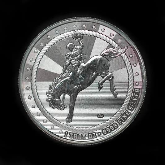 1 oz Cowboy with Buffalo Privy Round BU - Scottsdale Mint - Summit Metals