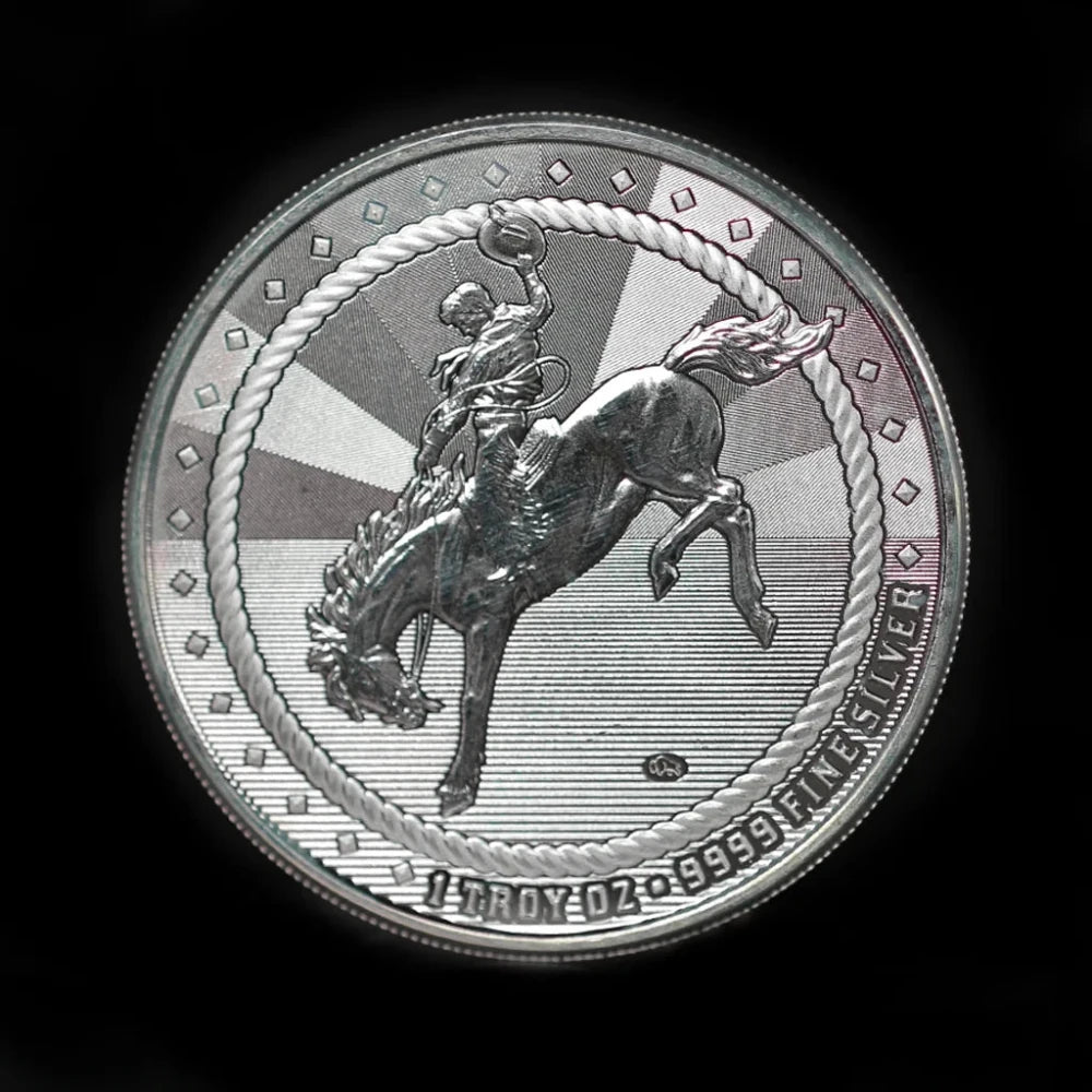 1 oz Cowboy with Buffalo Privy Round BU - Scottsdale Mint - Summit Metals