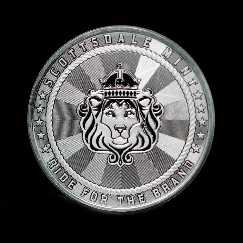 1 oz Cowboy with Buffalo Privy Round BU - Scottsdale Mint - Summit Metals