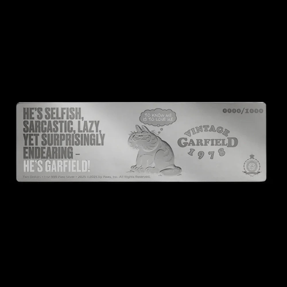Garfield’s 1st Birthday – 1 oz Silver Comic Coin (2025) - Summit Metals