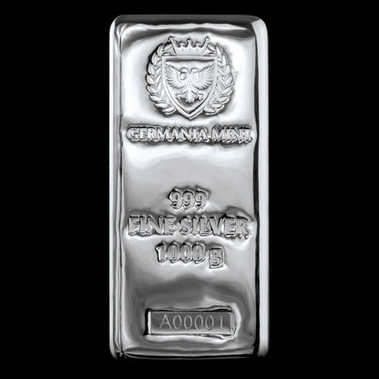 Germania Mint Kilo Silver Cast Bar - Summit Metals