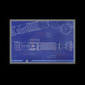 Star Wars Skywalker Lightsaber Blueprint – 1 oz  6.89 inches × 10.31 inches Silver Foil (2025)