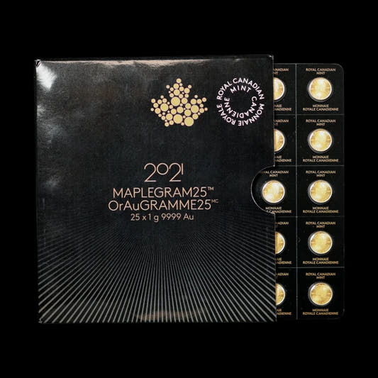 25 Gram Gold MapleGram (Random Year) - Summit Metals