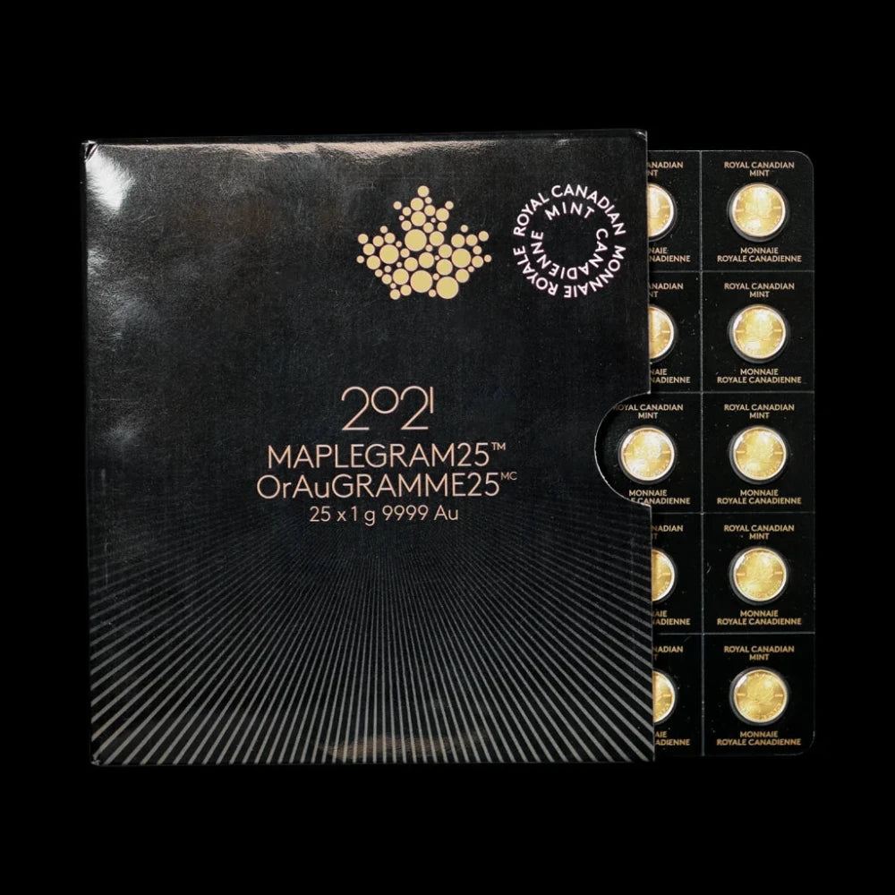 25 Gram Gold MapleGram (Random Year) - Summit Metals