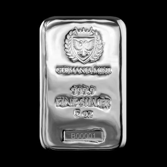 Germania Mint 5 oz Silver Cast Bar - Summit Metals
